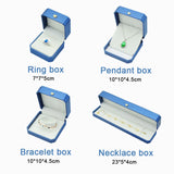 Jewelry Box PU Leather Display Gift Case For Wedding Proposal