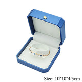 Jewelry Box PU Leather Display Gift Case For Wedding Proposal