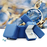 Jewelry Box PU Leather Display Gift Case For Wedding Proposal
