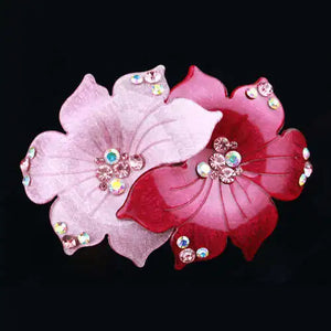 Crystal Spring Hairpin Rhinestone Pan Hair Clip Women's Hair Accessories