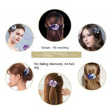 Crystal Spring Hairpin Rhinestone Pan Hair Clip Women's Hair Accessories