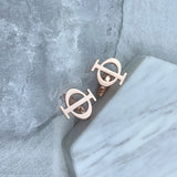 Men's Greek Letter Symbol Cufflinks Stainless Steel Wedding Jewelry