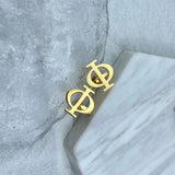 Men's Greek Letter Symbol Cufflinks Stainless Steel Wedding Jewelry