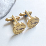 Personalized Name Engraved Cuff Links Stainless Steel Men Jewelry