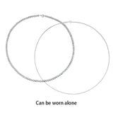Silver Grey 4mm Shell Pearl Necklace Double Layer s925 Sterling Silver