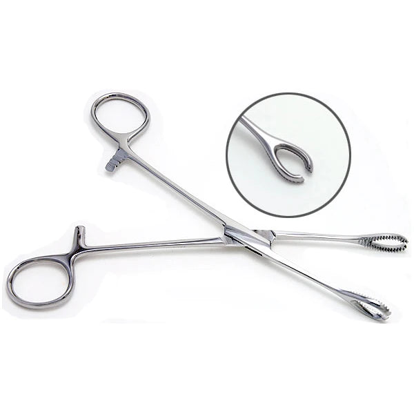 Slotted Sponge Forceps Body Piercing Tool 1pcs