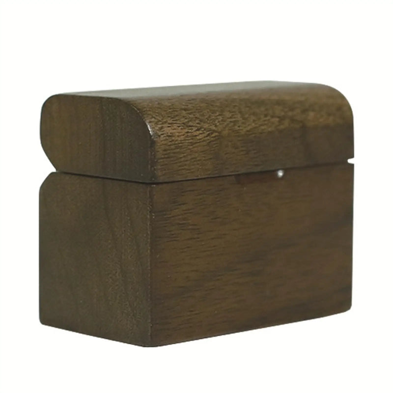 Walnut Wood Jewelry Box, Wedding Storage Case, Holder