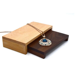 Wooden Jewelry Display Tray Necklace Rack (2 Size, 2 Colors)