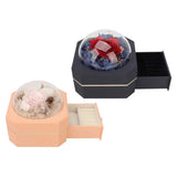 Preserved Flower Jewelry Box for Women, Birthday Gift