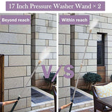 Stainless Steel 17-Inch Pressure Washer Extension Rod