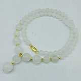 Jade Round Beads Pendant Necklace 18 Inch Jewelry Gift for Women