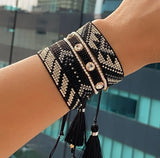 Bead Star Bracelet Set Heart Jewellery Bohemian Rope Tassel Bracelets
