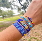 Bead Star Bracelet Set Heart Jewellery Rhinestone Bohemian Friendship