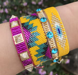 Bead Star Bracelet Set Heart Jewellery Rhinestone Bohemian Rope Tassel
