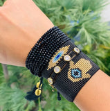 Bead Star Bracelet Set Heart Jewellery Rhinestone Bohemian Rope Tassel