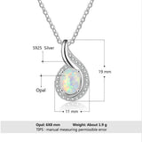 Lab Opal Silver Pendant - Ideal Gift