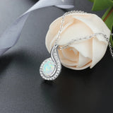 Lab Opal Silver Pendant - Ideal Gift