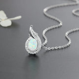 Lab Opal Silver Pendant - Ideal Gift