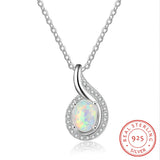 Lab Opal Silver Pendant - Ideal Gift