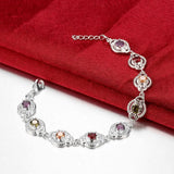 Colorful Bracelets 925 Sterling Silver Woman Lady Bracelet Bangle