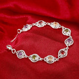 Colorful Bracelets 925 Sterling Silver Woman Lady Bracelet Bangle