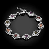 Colorful Bracelets 925 Sterling Silver Woman Lady Bracelet Bangle