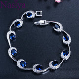 Colorful Bracelets Silver with Extender Woman Lady Bangle Jewelry