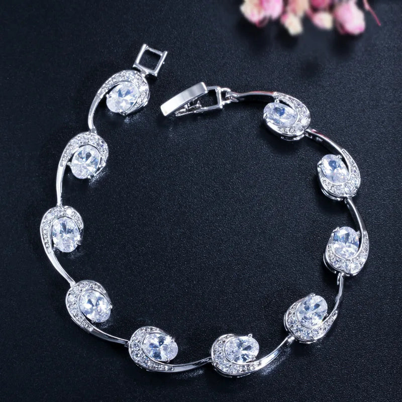 Colorful Bracelets Silver with Extender Woman Lady Bangle Jewelry