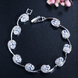Colorful Bracelets Silver with Extender Woman Lady Bangle Jewelry