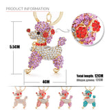 Poodle Dog Crystal Keychain Bow with Bowknot Car Bag Keychain