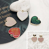Pretty Girl Heart Love Pendant DIY Peach Heart Earrings Accessories Earrings