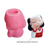 Pretty Girl Silicone Mold for Succulents and Flower Pots