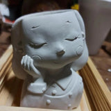 Pretty Girl Silicone Mold for Succulents and Flower Pots