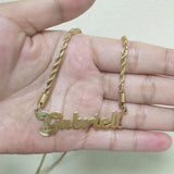 Heart Necklace Initial Name Personalized Women Nameplate Jewelry