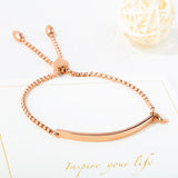 Stainless Steel Bracelet Adjustable ID Bangles Engrave Heart Bangle
