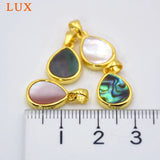 Teardrop Shell Charm Pendant Beach Boho Jewelry