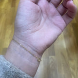 Minimalist 925 Silver Paper Clip Bracelet for Women