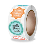 Pretty Things Inside Stickers for Wedding Party Gift Package