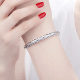 Phoenix Bangle Silver Cuff Bracelet 999 Stamp Women Wedding Jewelry