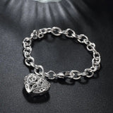 Heart 925 Silver Bracelet for Women