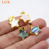 Star Shape Natural Shell Charm Pendant Beach Sea Shell Boho Jewelry