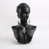 Resin Mannequin Bust Jewelry Display Earrings Necklace Rack