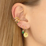 925 Silver Zirconia Ear Clips No Piercings Jewelry