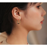 925 Silver Earrings Charm Vintage O Shaped Party Jewelry Gift