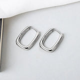 925 Silver Earrings Charm Vintage O Shaped Party Jewelry Gift