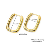 925 Silver Earrings Charm Vintage O Shaped Party Jewelry Gift