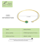 Fairy Gemstone Bracelet Crystal Pendant Bangle for Women