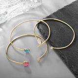 Fairy Gemstone Bracelet Crystal Pendant Bangle for Women