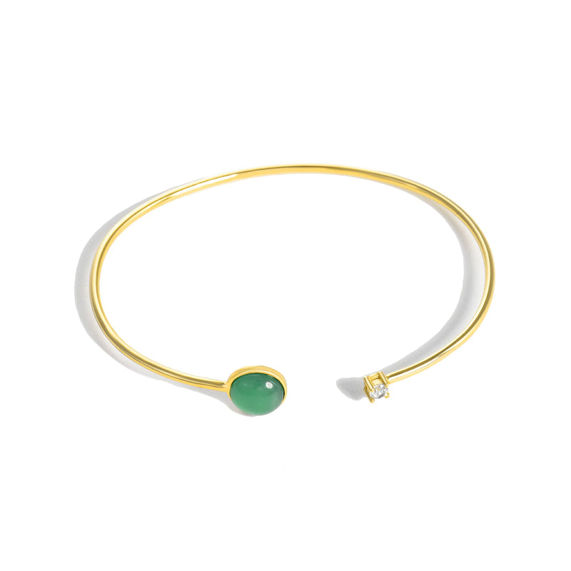 Fairy Gemstone Bracelet Crystal Pendant Bangle for Women