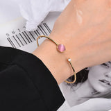 Fairy Gemstone Bracelet Crystal Pendant Bangle for Women
